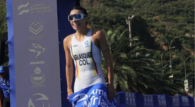 triatleta colombiana Carolina Velásquez marcó el inicio de la jornada olímpica para el país