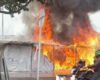[Video] Fuerte incendio a las afueras del Centro Comercial Imperial en Suba
