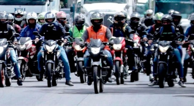 paro de motociclistas en Bogotá