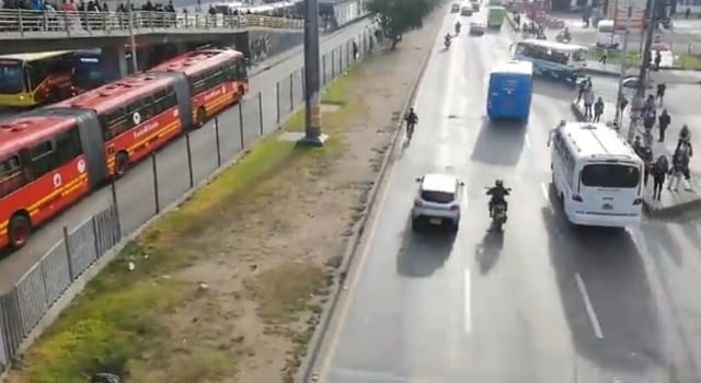 Se reactivó el Transmilenio en Soacha, Bogotá aún presenta bloqueos