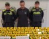 Capturan hombre en El Dorado con 76 placas de clorhidrato de cocaína
