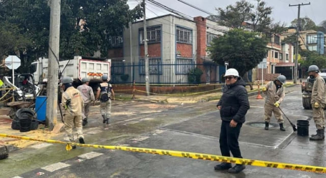 afectados por explosión en el barrio La Soledad