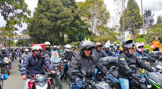 paro de motociclistas en Bogotá