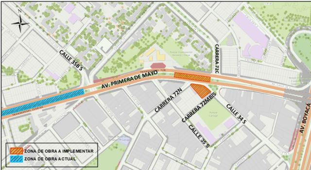 Cierre de un carril en avenida Primero de Mayo, conozca las rutas alternas