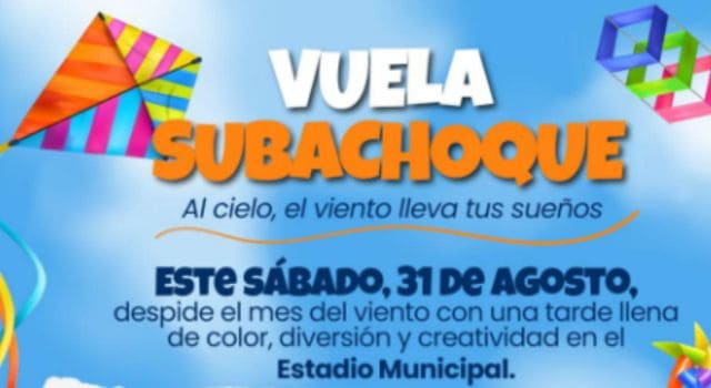 Concurso de cometas en Subachoque, se invitó a las familias a participar