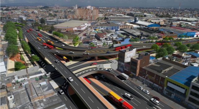 Avanza la construcción del puente de la avenida 68 en la intersección de la calle 3