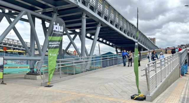 Se habilitó el puente peatonal Molinos en la extensión Caracas Sur