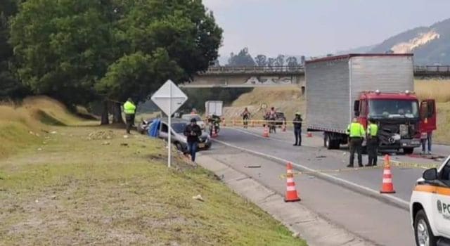 Accidente en la vía Canoas dejó una persona fallecida