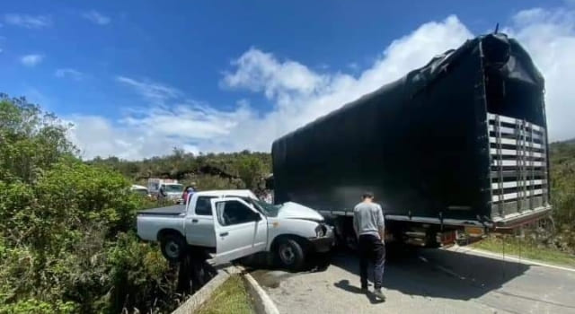 Accidente en la vía Bogotá - Choachí, hubo varios heridos