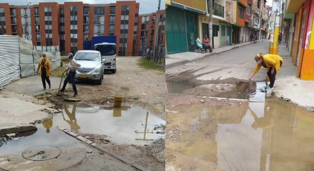 Nuevamente se tapó el alcantarillado en el barrio Tabacal de Soacha