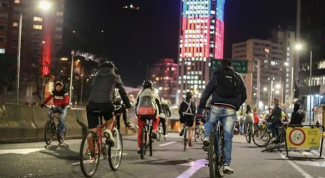 Recuerde el recorrido de la Ciclovía Nocturna esta noche