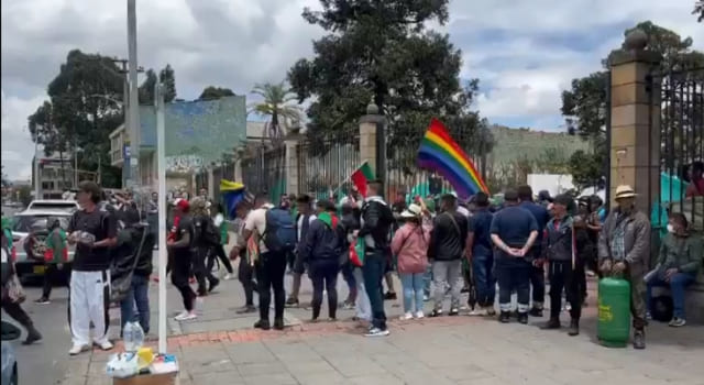 Marchas por integrantes de la minga indígena en Bogotá