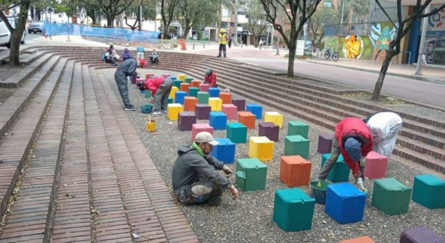 Embellecimiento de 107 parques de Bogotá distribuidos en las diferentes localidades