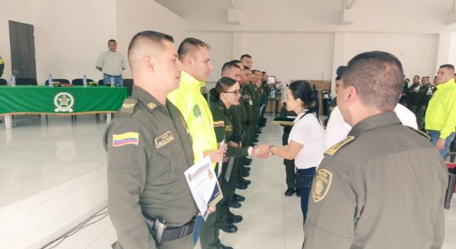 Se dio reconocimiento a los miembros de las fuerzas de seguridad en La Mesa Cundinamarca