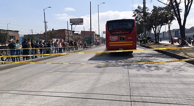 Muere una persona en accidente de tránsito en la troncal de Transmilenio en Soacha