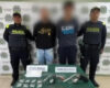 Cinco capturados en Soacha por porte ilegal de armas y estupefacientes