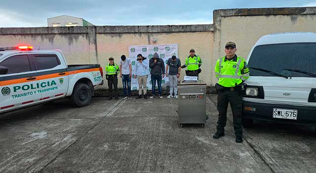 ¡Los cogieron! Cuatro delincuentes capturados en la vía Tunja-Bogotá