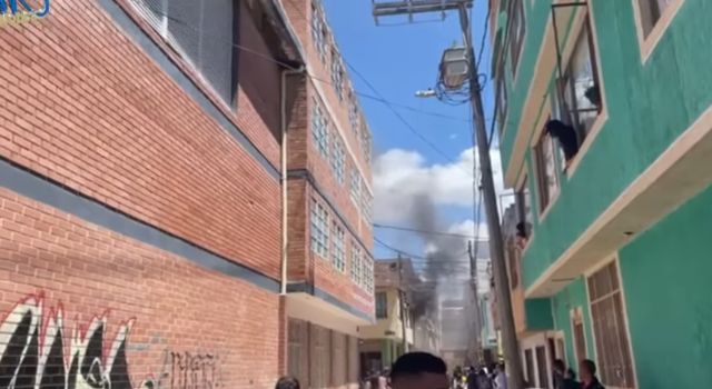 Incendio estructural en el barrio Olivos 1 en Soacha