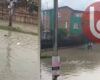 Fuertes inundaciones en Soacha tras el aguacero de esta madrugada