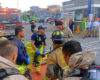 simulacro de emergencia en la estación de Venecia