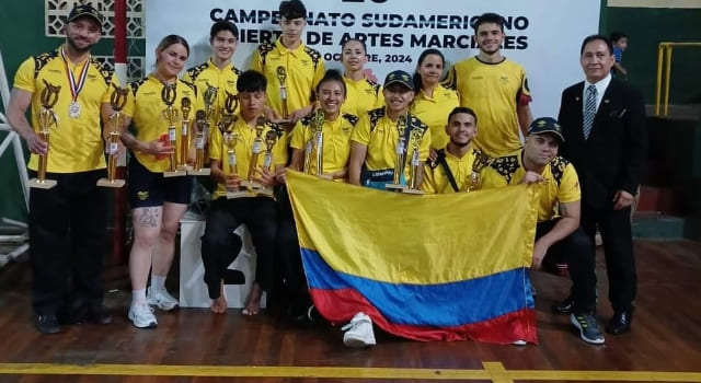 Medallas de oro, plata y bronce Soacha en el Campeonato Suramericano de Artes Marciales