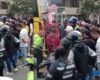 Accidente de tránsito entre un motociclista y un bus del SITP en Bogotá