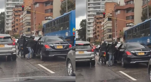 [VIDEO] Atraco a plena luz del día en una calle de Bogotá