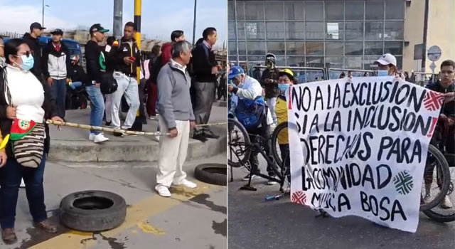 [VIDEO] Continúa bloqueo en Bosa, no hay paso en ningún sentido