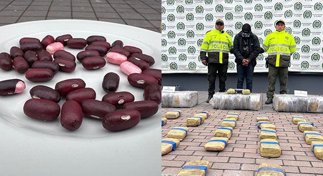 Decomisan cocaína en Soacha, parte del cargamento iba en cápsulas en forma de fríjoles