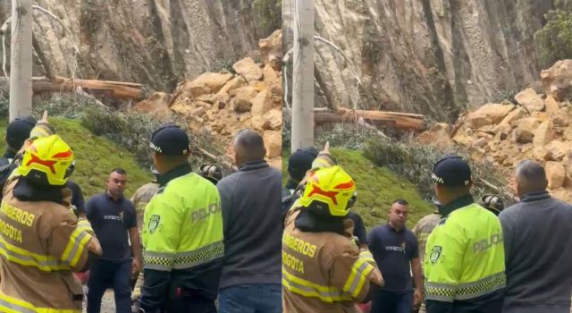 Emergencia por derrumbe en el norte de Bogotá