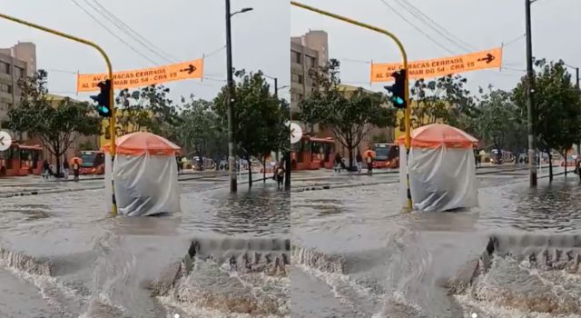 Nuevamente se presentaron inundaciones en Bogotá por fuertes lluvias