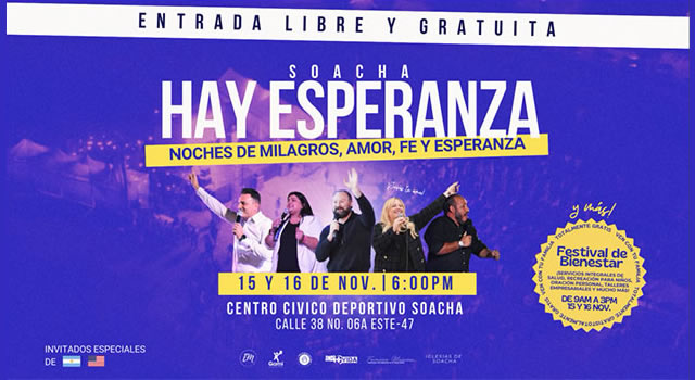 ¡Soacha, Hay Esperanza!: un evento de transformación social y espiritual