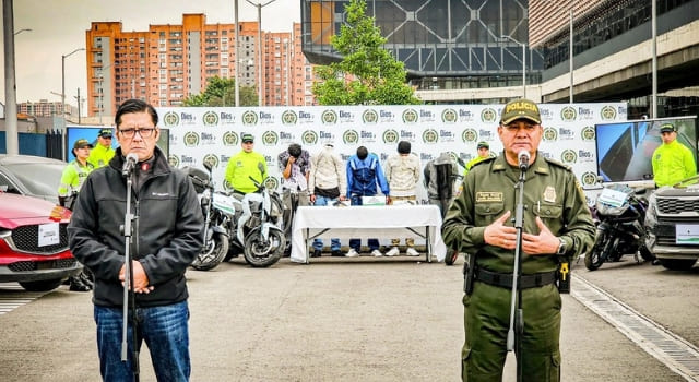 Autoridades desarticulan dos bandas dedicadas al hurto de motociclistas en Bogotá