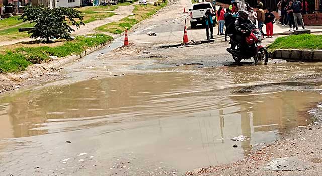 Aguas residuales en la comuna 5 de Soacha causan problemas de salud a la comunidad