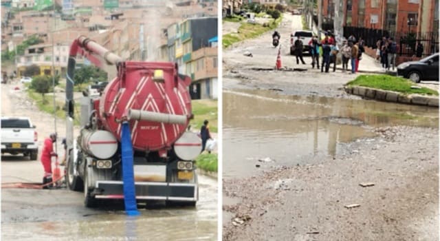 Aguas residuales en la comuna 5 de Soacha causan problemas de salud a la comunidad.