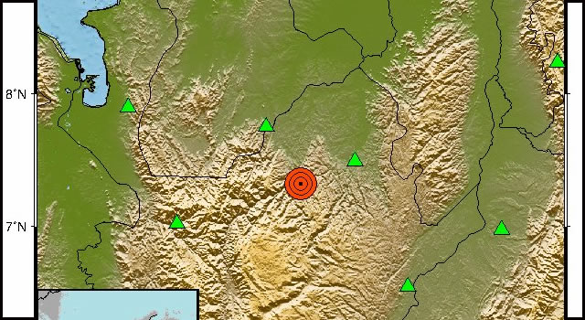 Fuerte temblor en Colombia la noche del 25 de diciembre