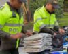 Dos sujetos fueron detenidos en un operativo de la Policía Metropolitana mientras transportaban marihuana y otras sustancias psicoactivas en una motocicleta.