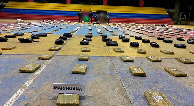 Incautan 544 kilos de marihuana en Cundinamarca