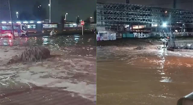 Graves inundaciones en Soacha sector Terreros