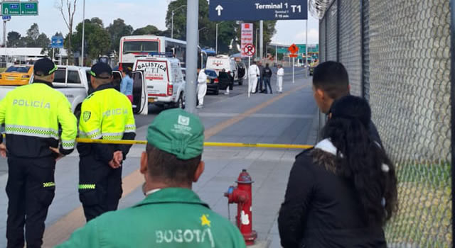 Dado de baja falso policía cerca del aeropuerto El Dorado de Bogotá