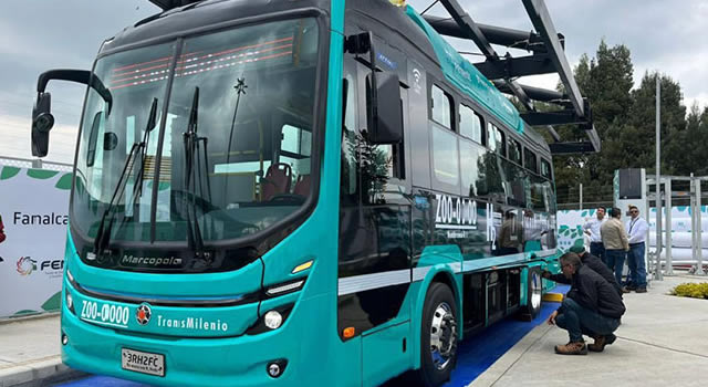 Buses de hidrógeno verde en Bogotá rodarán en el segundo semestre de 2025