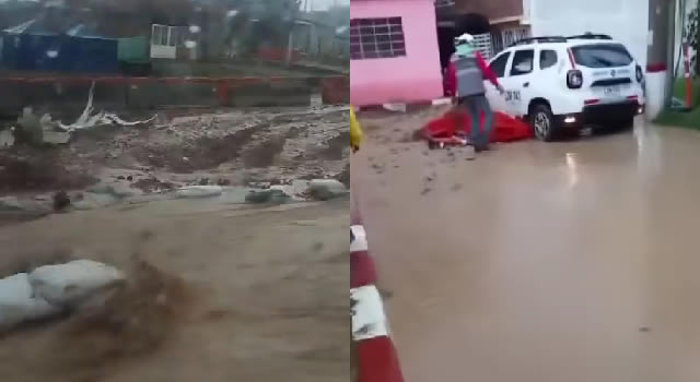 Fuerte lluvia complicó la movilidad en la vía Bogotá-Girardot a la altura de Silvania