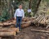 La CAR suspendió actividades de tala ilegal y minería en Suesca, vereda Barrancas. En el lugar se encontraron 700 troncos de madera y áreas de producción de carbón vegetal sin permiso ambiental.