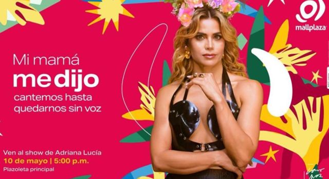 Este domingo, el ritmo se tomarán la plazoleta principal de Mallplaza, donde se vivirá una tarde inolvidable con Adriana Lucía. En el marco del Día de la Madre, este concierto gratis en Bogotá promete reunir a las familias