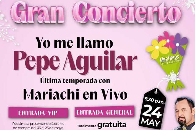 Pepe Aguilar, de Yo me Llamo, ofrecerá concierto este sábado en Ciudad Verde, Soacha