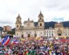 Luego de varios días de concentración en la Universidad Nacional, los indígenas se despiden de Bogotá, dando fin a una movilización pacífica por el Día del Trabajo.