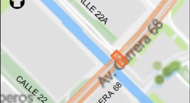 cierre en la avenida 68 por obras de Transmilenio