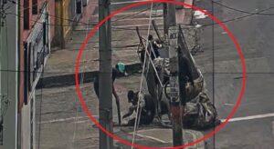 Con apariencia de recicladores, tres hombres recorrían las calles de Bogotá mientras, a plena vista, ingresaban a varias alcantarillas para intentar robar el cableado subterráneo.