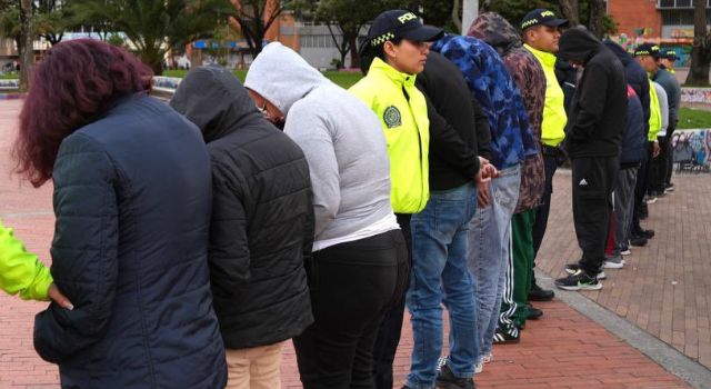 Cayeron dos poderosas bandas delincuenciales en Bogotá, capturadas 31 personas