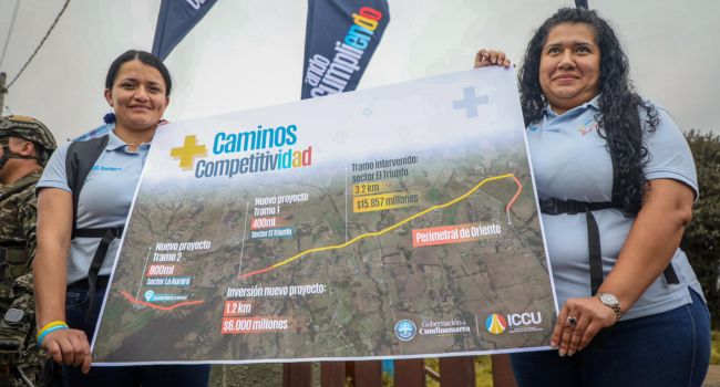 Gobernación de Cundinamarca avanza en construcción de vía alterna en La Calera
